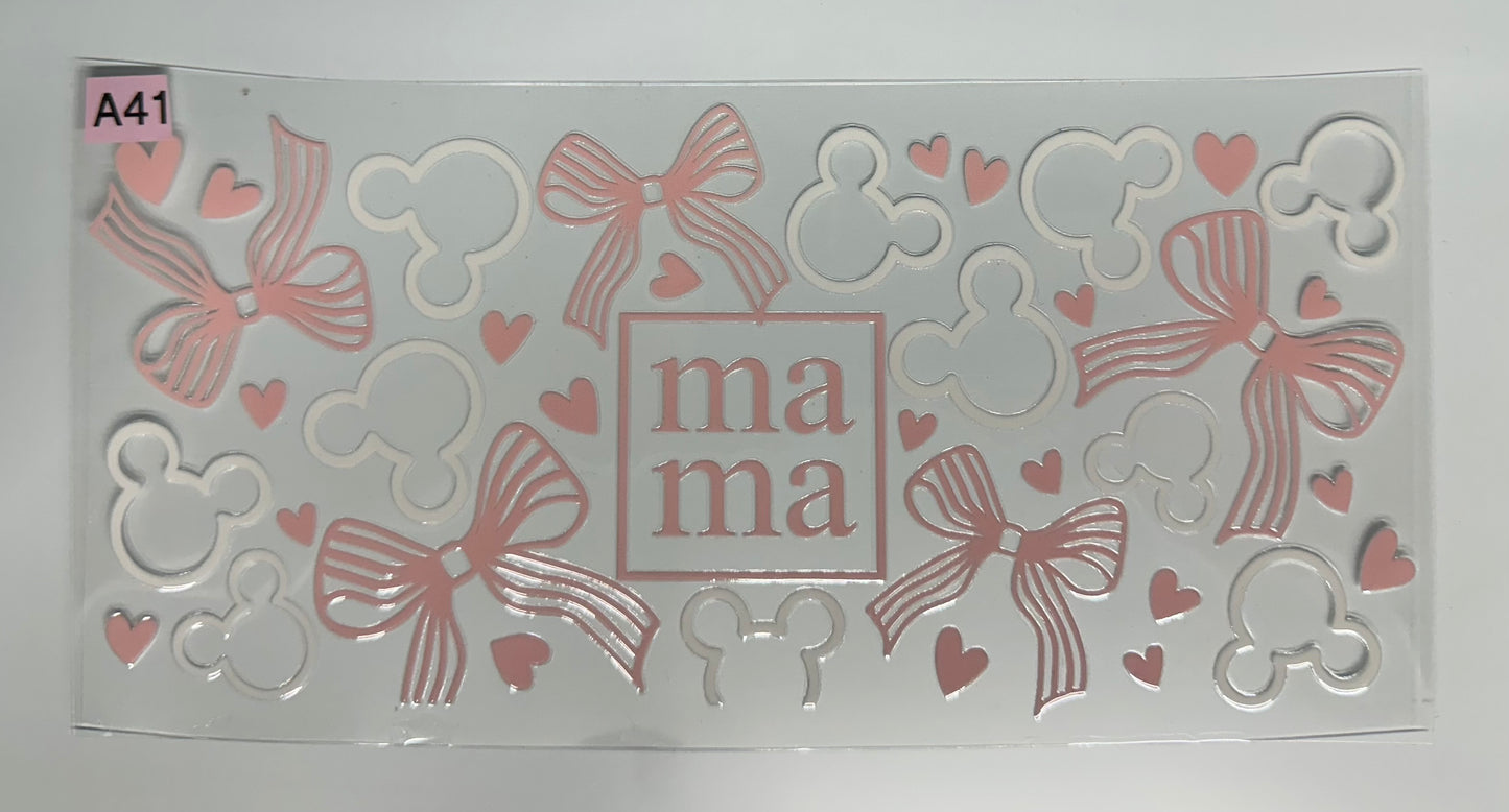 Mom/grandma cup wraps