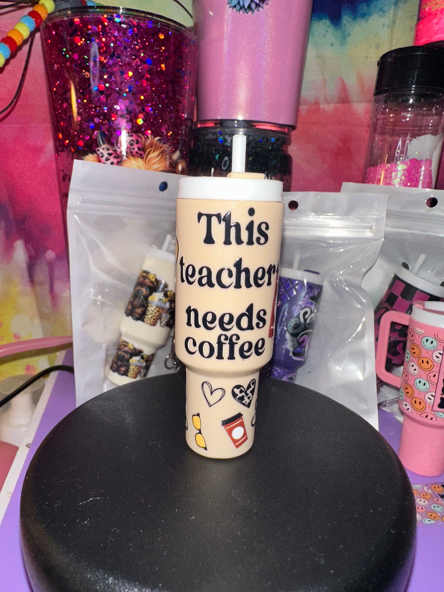 Pre made mini key chain