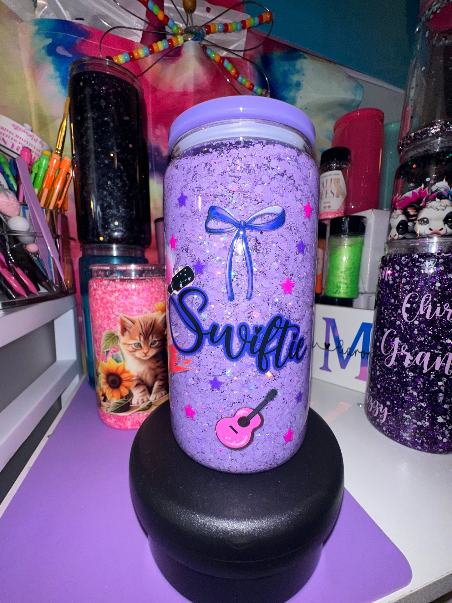 Premade Glass Swiftie
