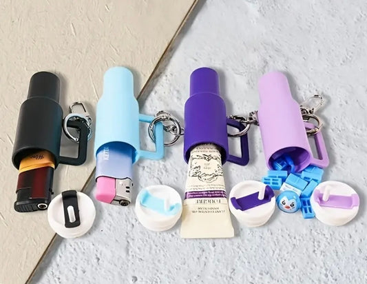 Mini tumbler chapstick holder