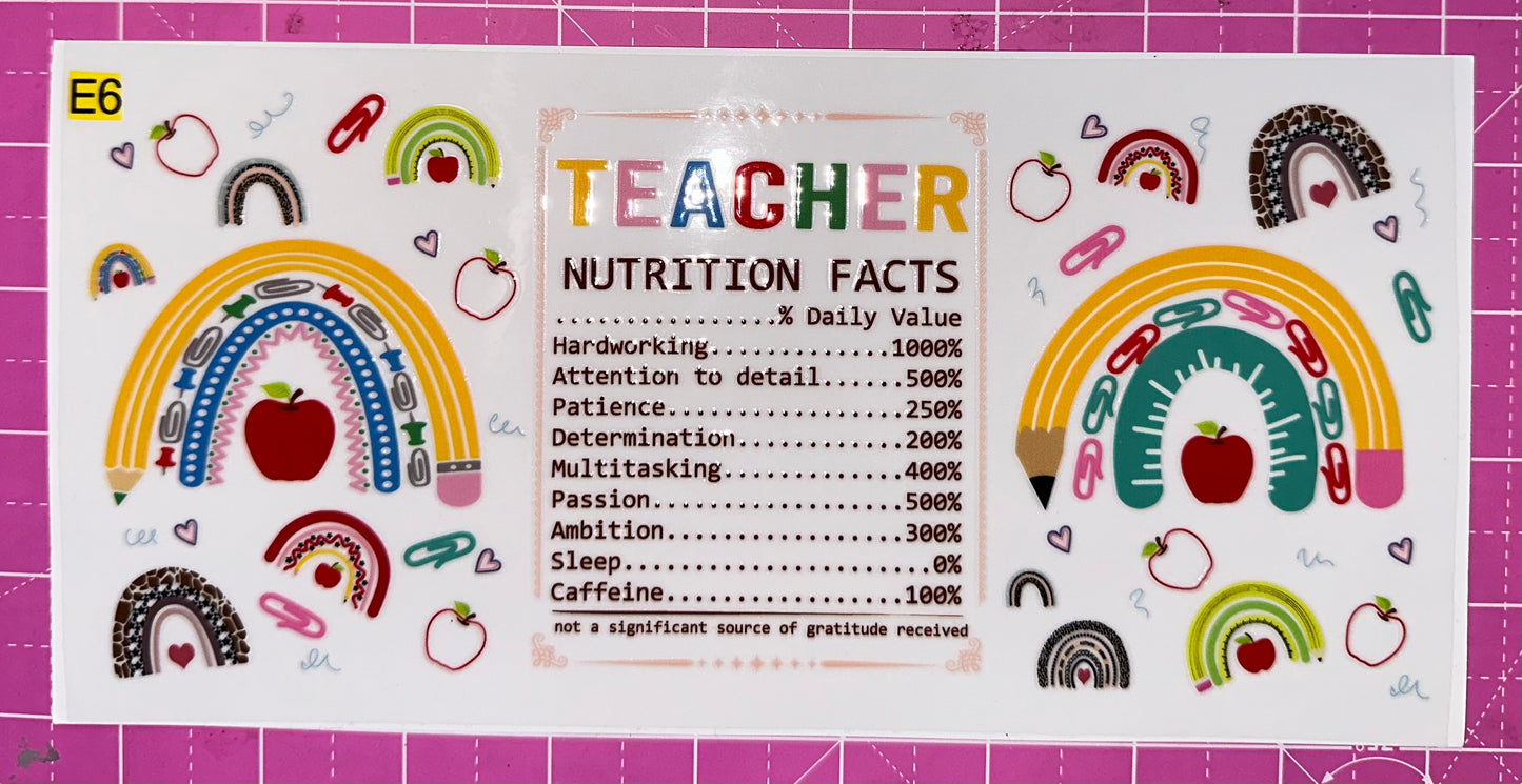 Teacher Wraps