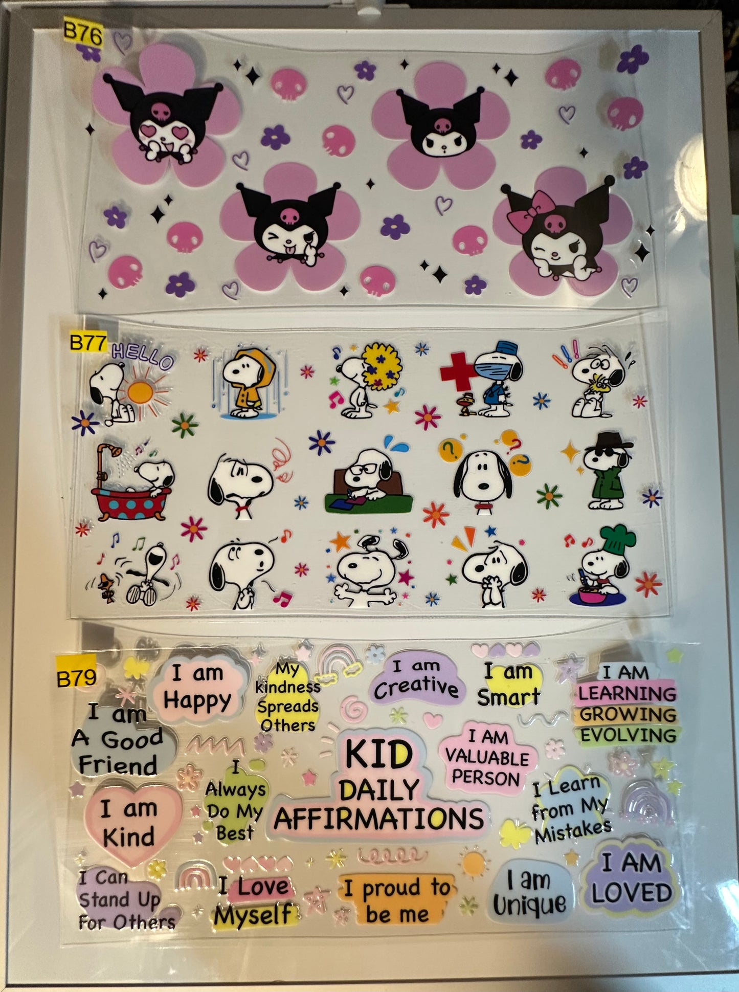 Kid/Characters/Movie Wraps