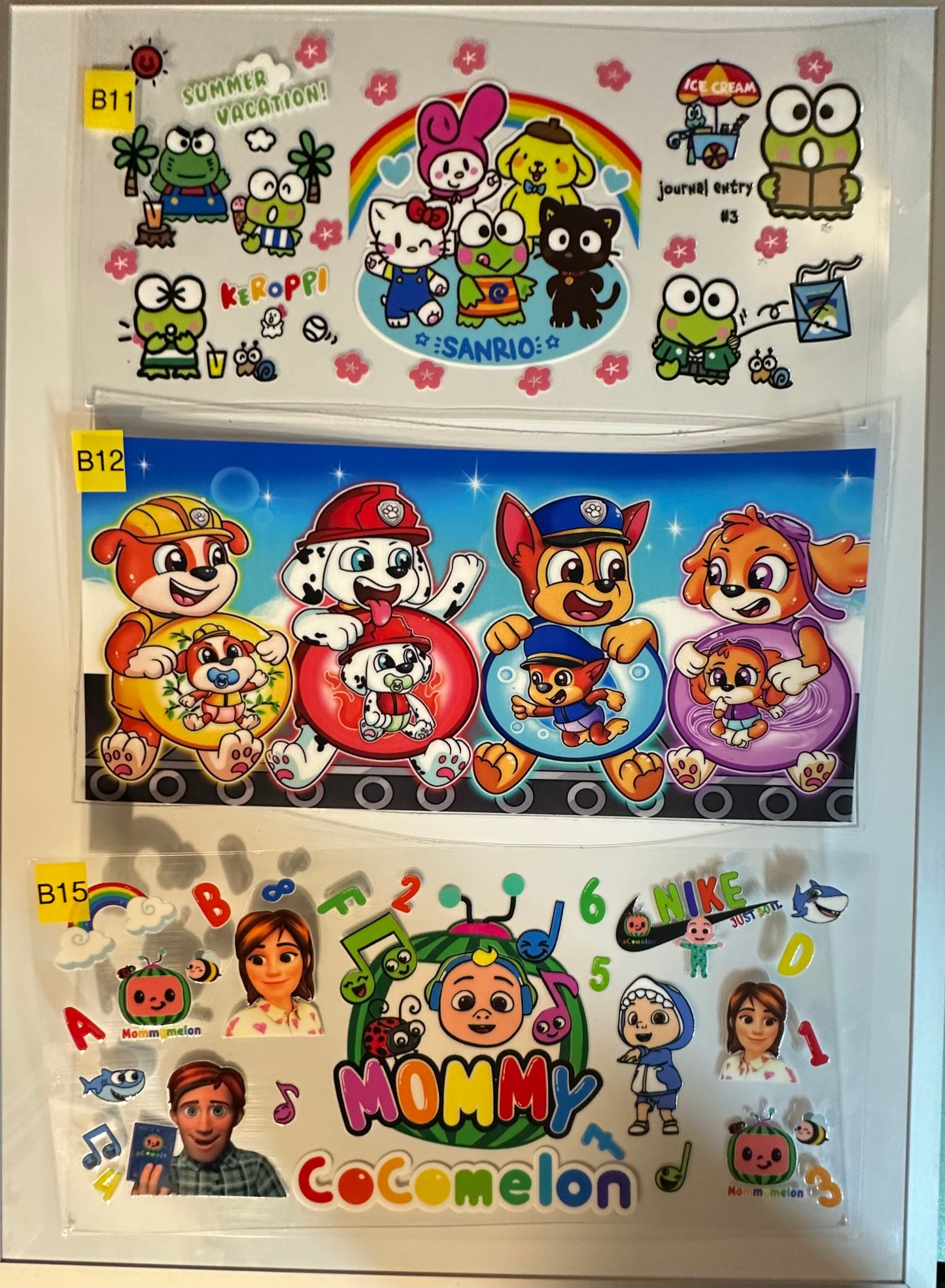 Kid/Characters/Movie Wraps