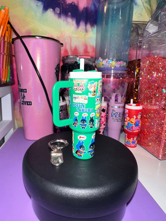 Chapstick keychain labubu