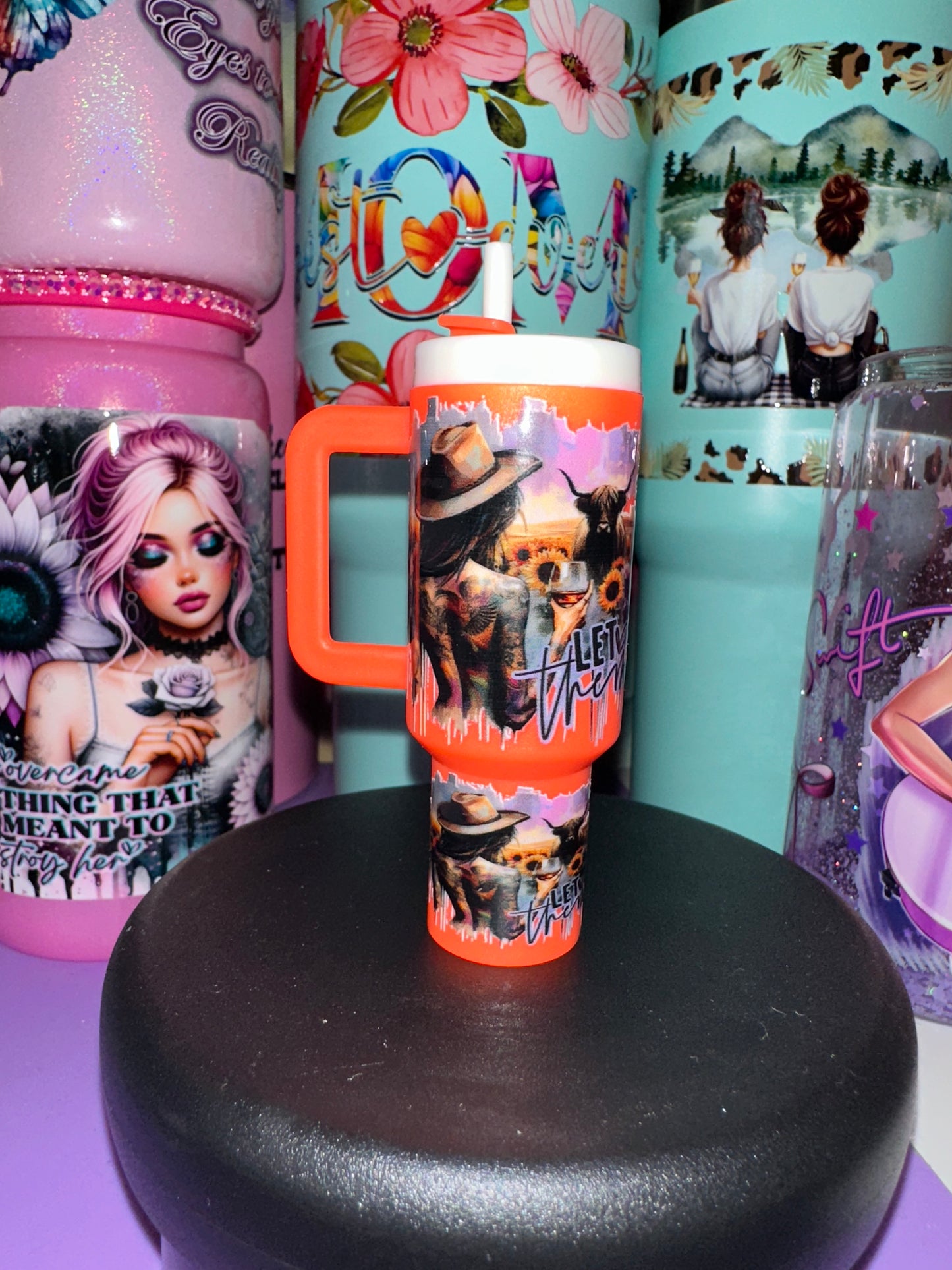 Premade mini tumbler keychain