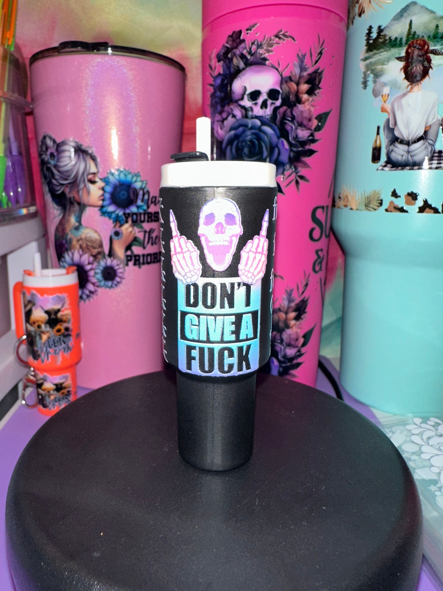 Mini tumbler keychain