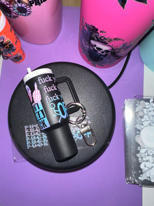 Mini tumbler keychain