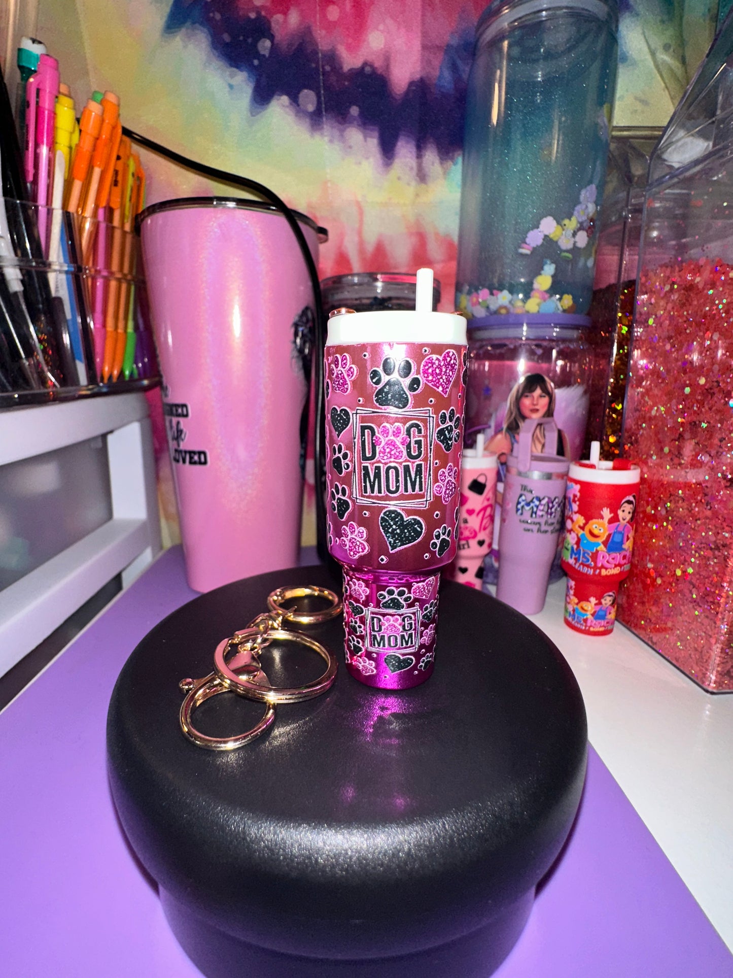 Chapstick keychain Dog Mom