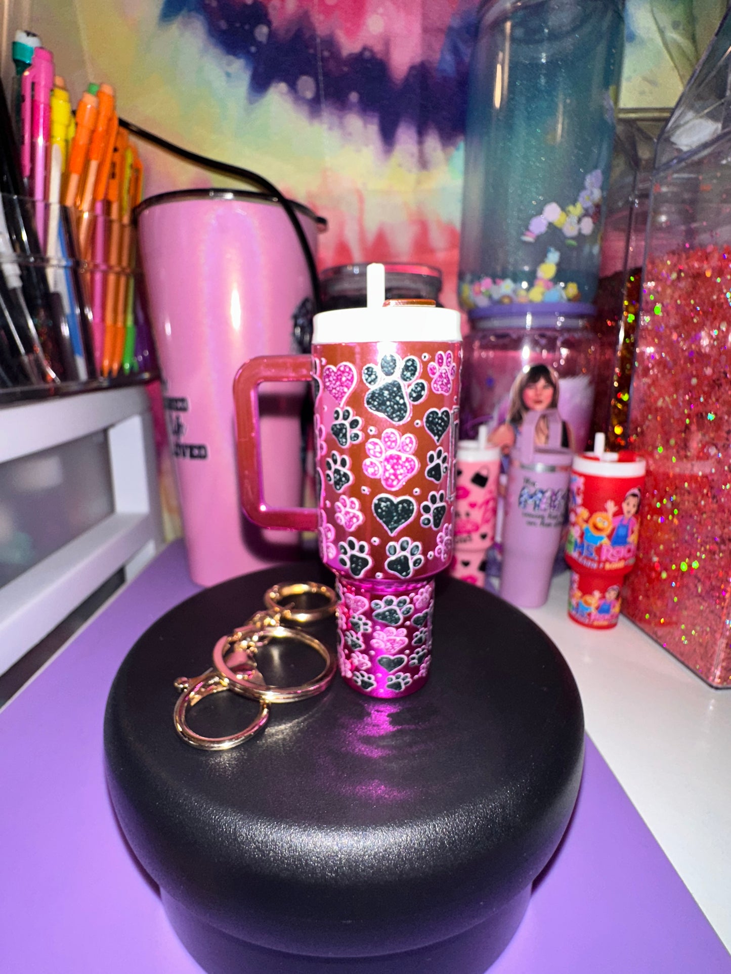 Chapstick keychain Dog Mom