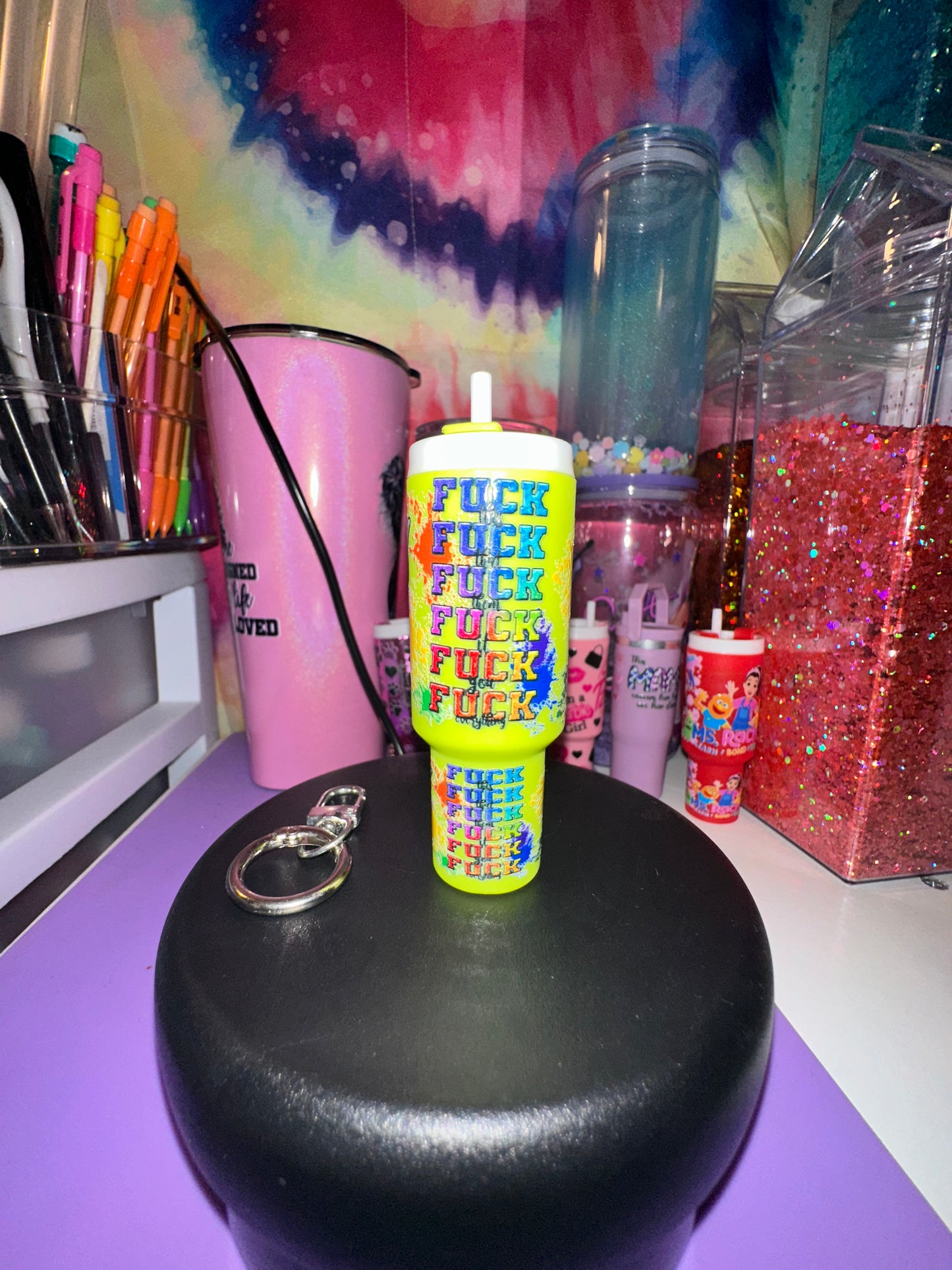 Chapstick keychain F off