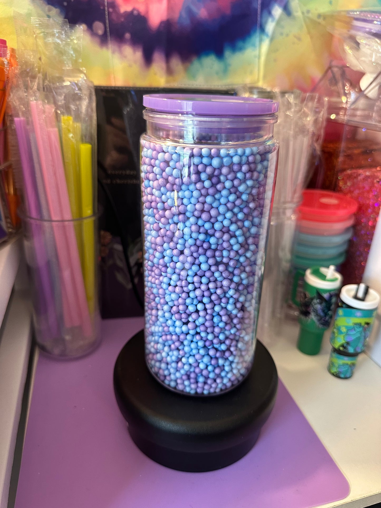 Premade purple blue 20oz
