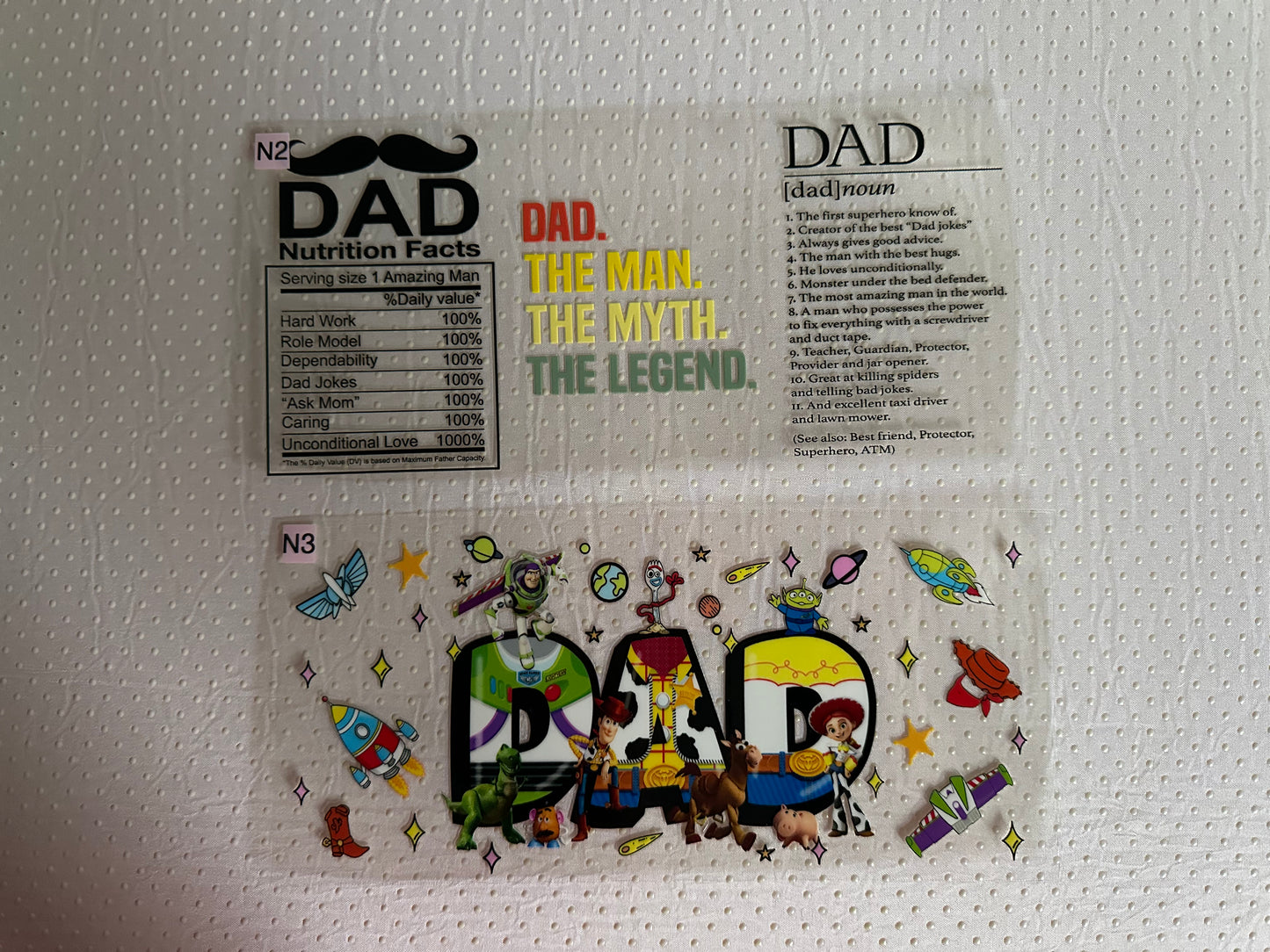 Dad/manly wraps
